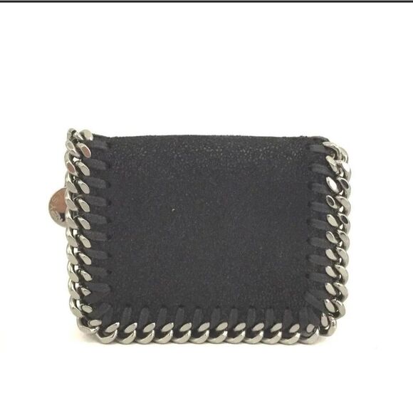 Authentic Stella McCartney Falabella Suede Trifold Wallet/1F6909 - Picture 1 of 8